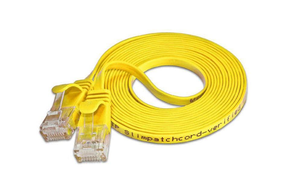Wirewin Slim Cat.6 Patchkabel U/UTP RJ-45 0,5 m Gelb