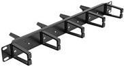 Delock - Verlegetafel für Rack-Kabelmanagement - both sides with 9 hooks (5 x vertical, 4 x 45° inclined) - Schwarz - 1U - 48,3 cm (19) (66850)
