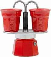 Bialetti SET MINI "R" 2TZ RED + 2 GLASSES (0007303/MR)