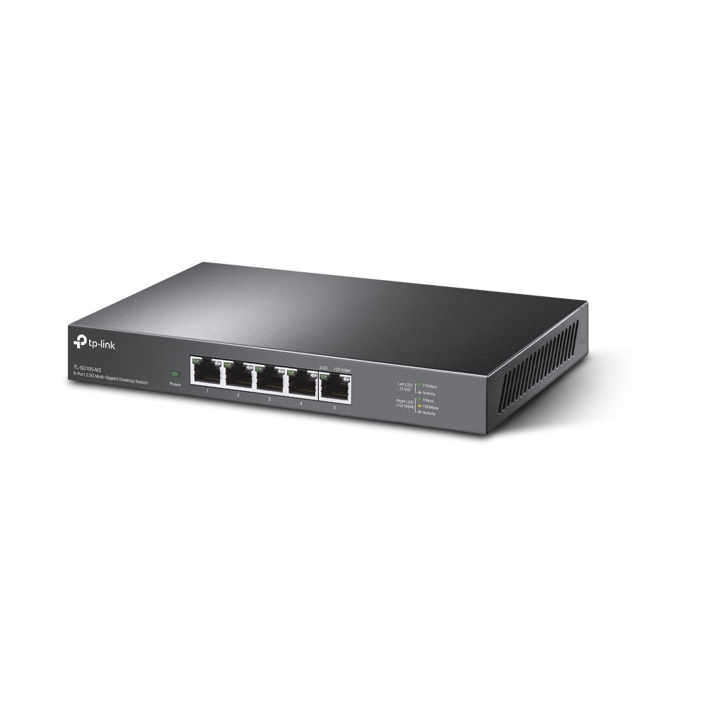 TP-Link TL-SG105-M2 5-Port 2.5G Unmanaged Switch Schwarz