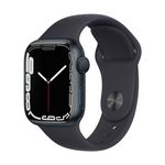 Apple Watch Series 7 (GPS) - 41 mm - midnight aluminum - intelligente Uhr mit Sportband - Flouroelastomer - Midnight - Bandgröße: regelmäßig - 32GB - Wi-Fi, Bluetooth - 32 g (MKMX3FD/A)