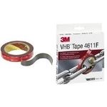 3M VHB Hochleistungsklebeband 4910F, 19 mm x 3m, transparent doppelseitig klebend, anpassungsfähig für schwierig zu - 1 Stück (4910193)