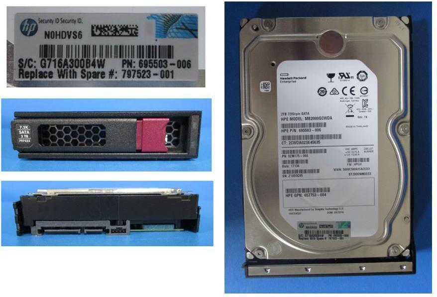 HPE DRV HD 2TB 6G 7.2K 3.5 SATA LP (797273-S21)