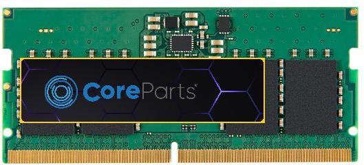 CoreParts MMKN148-32GB. Komponente für: Laptop, Speicherkapazität: 32 GB, Speicherlayout (Module x Größe): 1 x 32 GB, Interner Speichertyp: DDR5, Speichertaktfrequenz: 4800 MHz, Memory Formfaktor: 262-pin SO-DIMM, CAS Latenz: 40 (MMKN148-32GB)