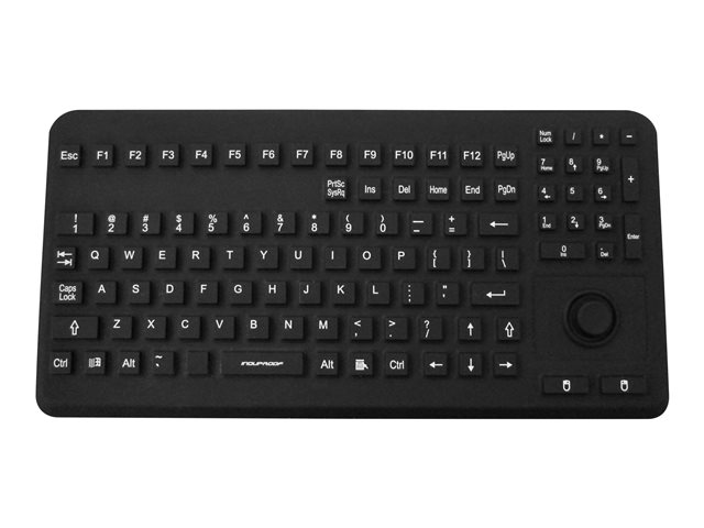 GETT InduProof Advanced TKG-104-MB-IP68-VESA-BLACK USB QWERTZ 104 Tasten Schwarz