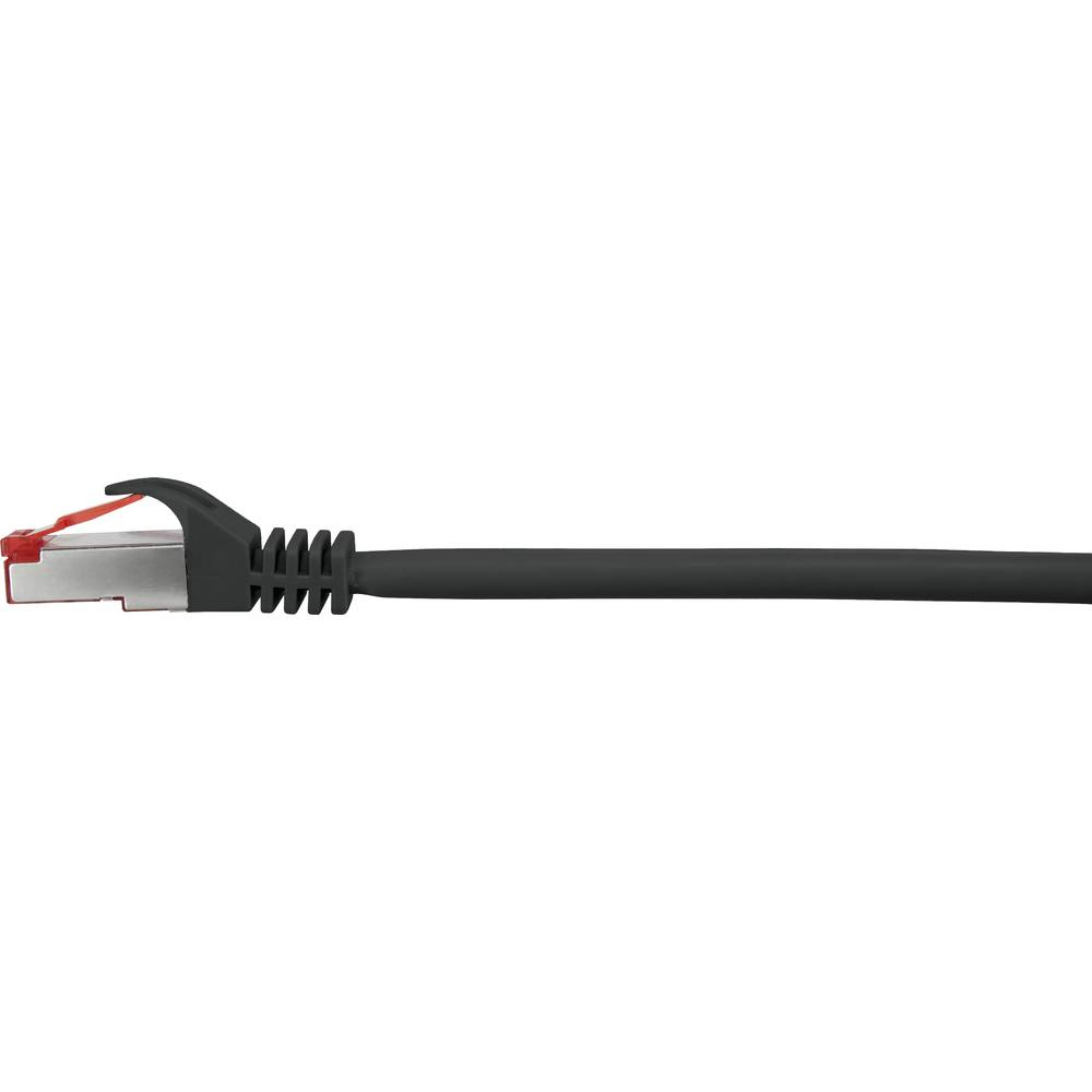 Renkforce RF-4979742 CAT 6 S/FTP RJ45 Patchkabel 3 m Schwarz