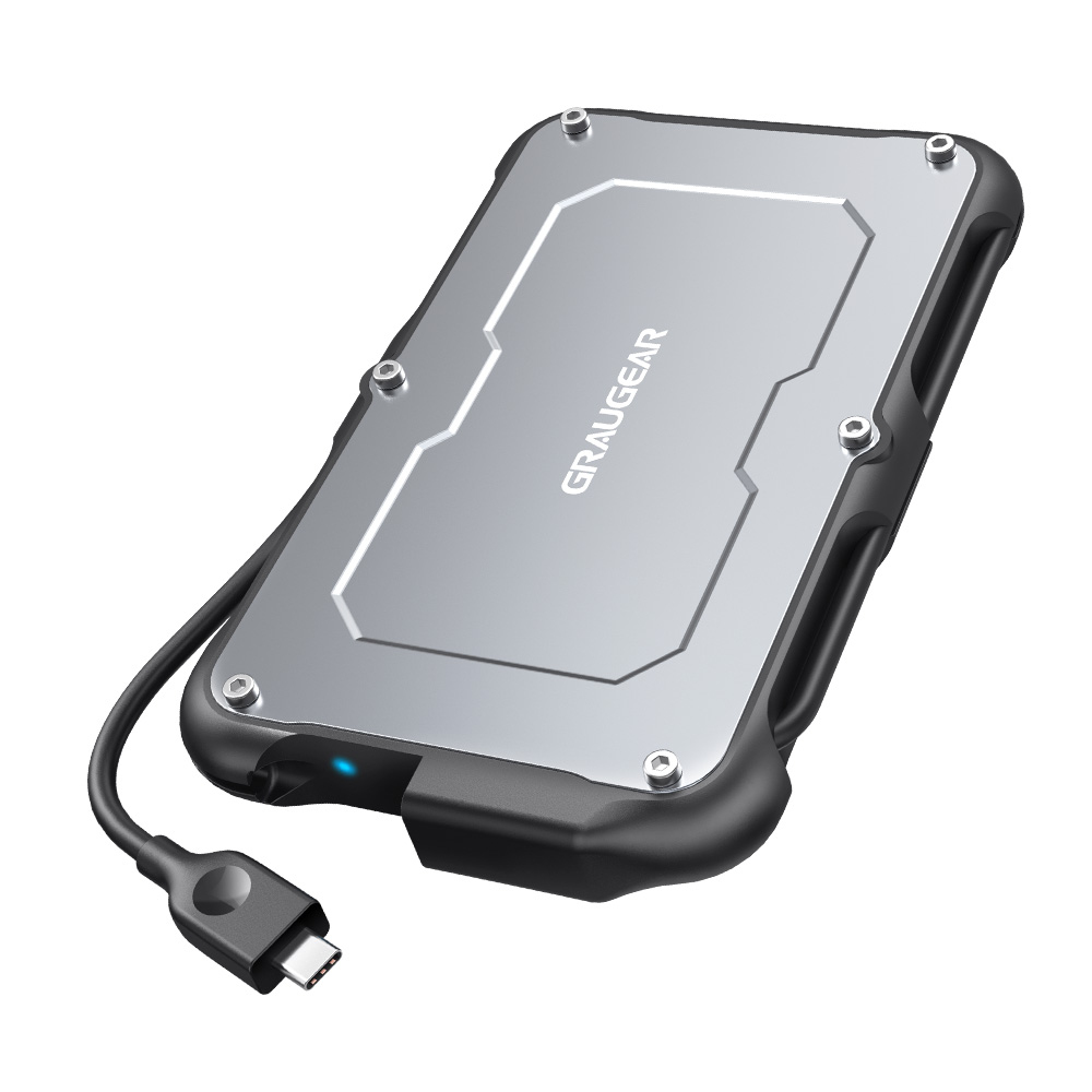 GrauGear G-2502-C-10G 2.5" HDD/SSD-Gehäuse Schwarz