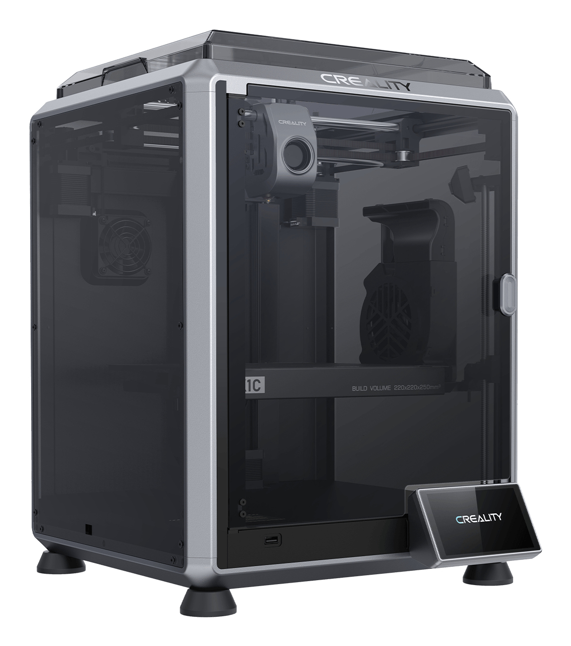 Creality K1C 3D-Drucker FDM 220x220x250 mm WLAN 600 mm/s Touchscreen Schwarz