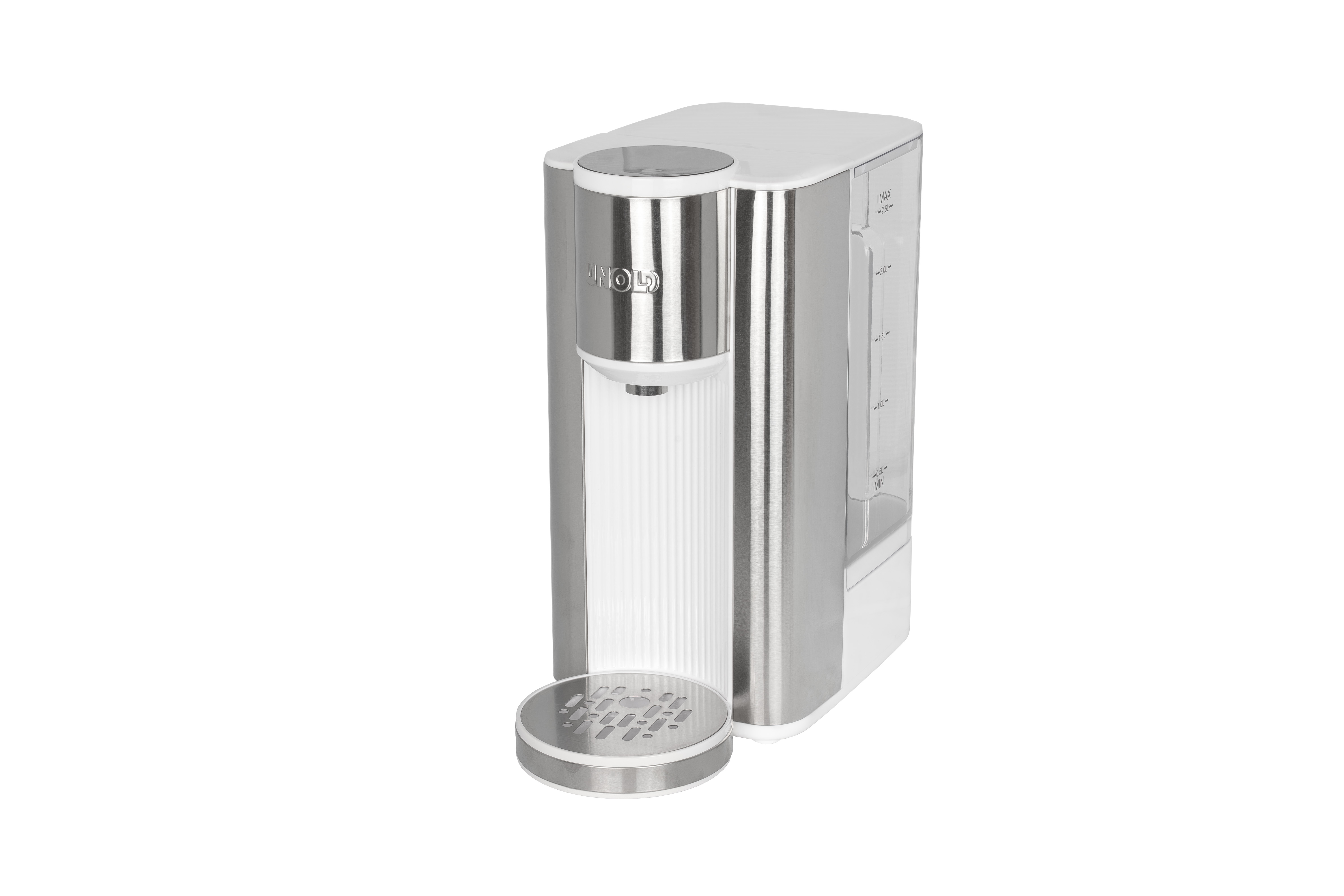 Unold Ava 18610 Express Heißwasserbereiter 2,5 l 2600 W Silber, Weiß