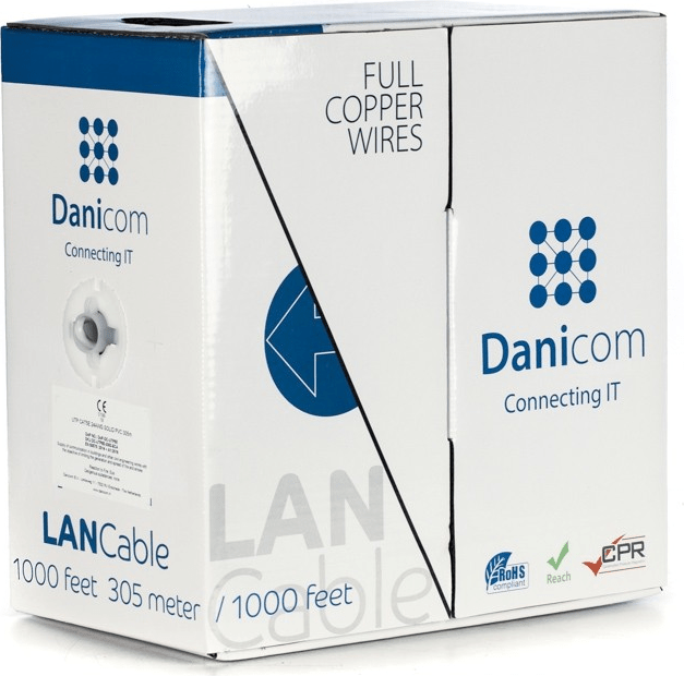 DSIT DANICOM CAT5E UTP 305m Starrleiter LSZH (Eca) Netzwerkkabel