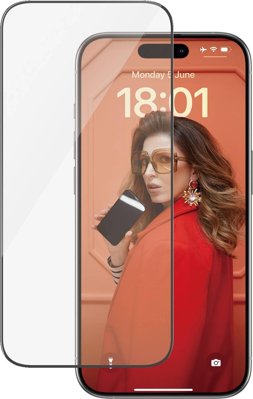 PanzerGlass ™ Displayschutz iPhone 15 Pro | Ultra-Wide Fit m. EasyAligner (2810)