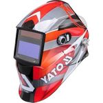 Yato YT-73921 Schweißmaske/-Helm Welding helmet with auto-darkening filter Schwarz, Rot, Silber (YT-73921)