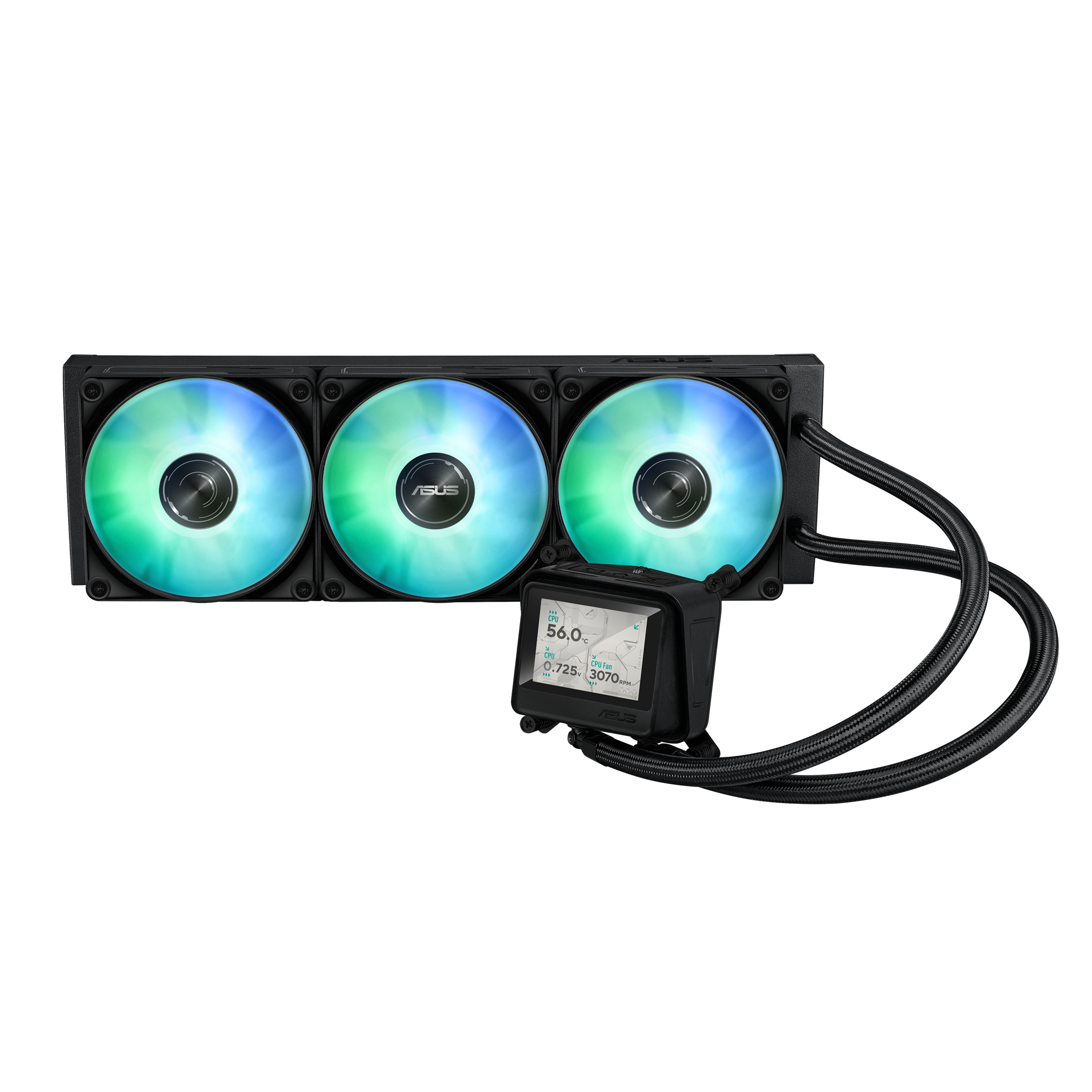 ASUS MAX Gaming LC 360 ARGB LCD Prozessor-Flüssigkeitskühlsystem Schwarz