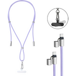 Intenso Handykette und Lade-/Datenkabel Cell Phone Charging Lanyard violett (7991003)