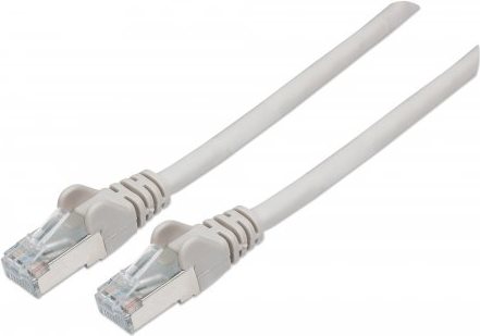 INTELLINET Netzwerkkabel, Cat6A, S/FTP RJ45, 100% Kupfer, LSOH, 3 m, grau (317191)