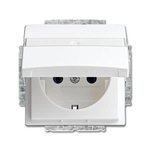 Busch-Jaeger SCHUKO Steckd.Klappd. 20EUK-914 Busch-balance SI alpinweiss 20EUK-914 (2018-0-1511)