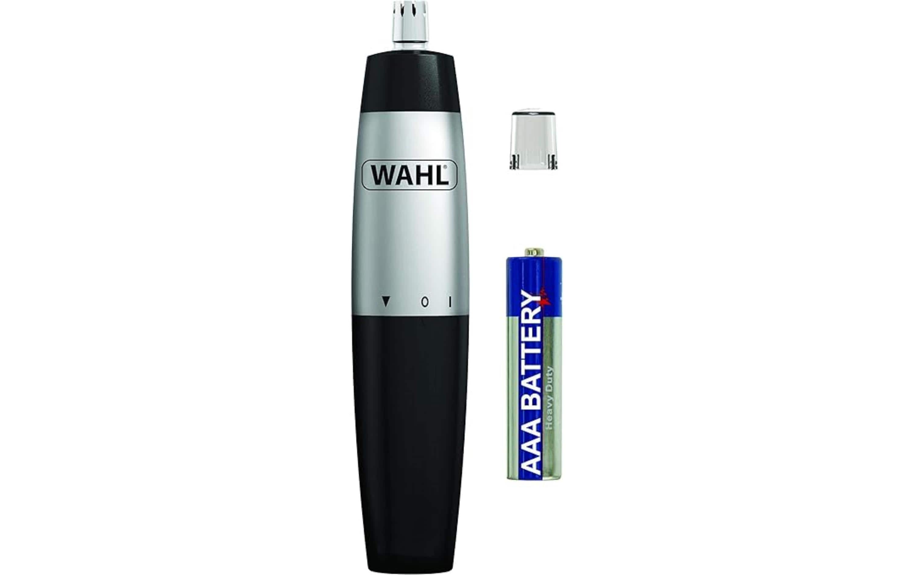 Wahl 05642 Präzisions-Trimmer für Nasen- und Ohrenhaar Schwarz, Silber