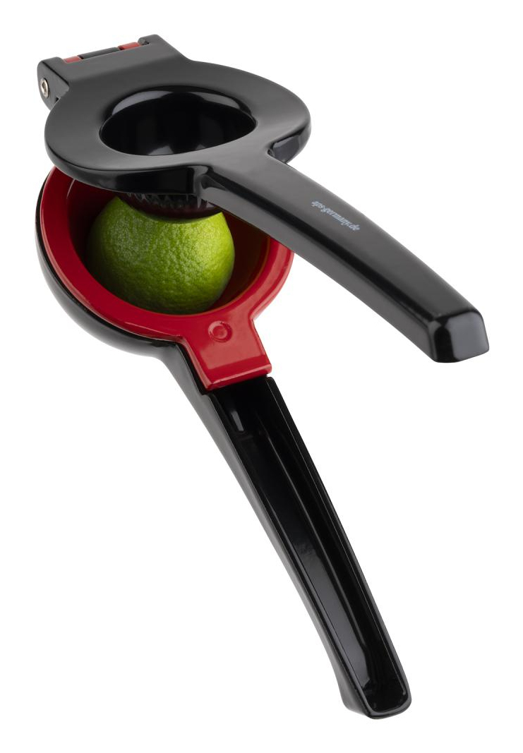APS Zitronenpresse aus Aluminium-Druckguss, Schwarz/Rot