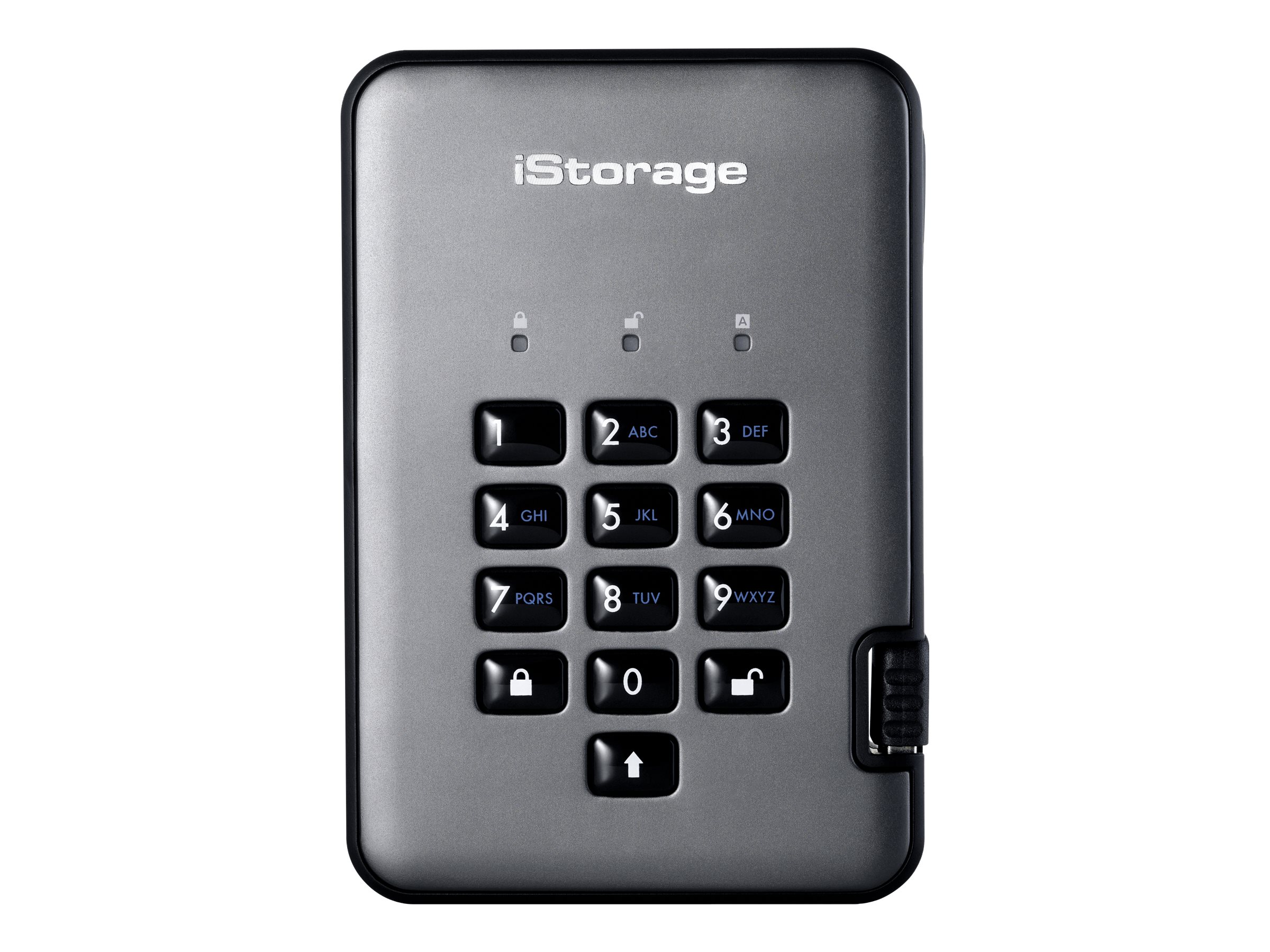 iStorage diskAshur PRO² 5 TB Externe Festplatte 2.5" USB 3.1 Graphite