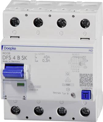 Doepke 09136998HD FI-Schutzschalter 4polig 40 A 0.3 A 230 V, 400 V (09136998HD)