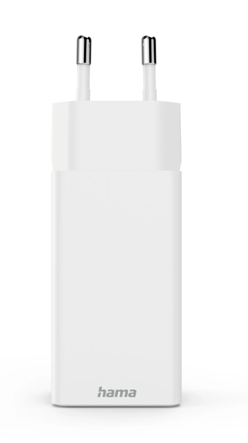 Hama 65W Mini-Schnellladegerät 2x USB-C PD 1x USB-A QC Weiß