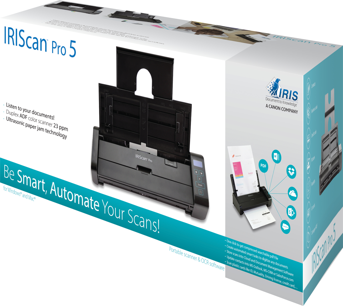 I.R.I.S. IRISCan Pro 5 Dokumentenscanner 600 dpi USB 2.0 Duplex Schwarz