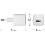 dbramante WALL CHARGER - USB-A 18W EU (CH18EUWH7092)