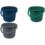 keeeper Putzeimer "mika eco", rund, 5 Liter, grau Farbe: eco-grey, aus 100% Recyclingkunststoff, ergonomisch - 1 Stück (1170513800000)