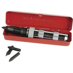 BRÜDER MANNESMANN Schlagschrauber, 1/2" (12,5 mm) in Metallkassette, mit 4 Bits, Farbe: rot - 1 Stück (M179)