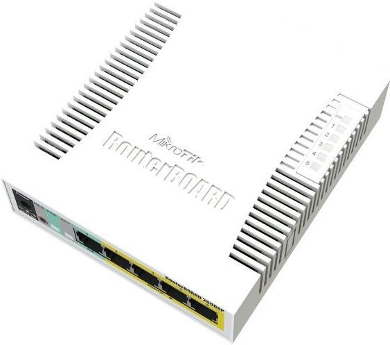 MikroTik RouterBOARD RB260GSP Managed Switch 6 Ports Weiß
