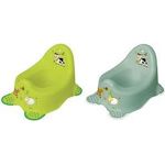 keeeper kids Babytopf "adam Funny Farm", nordic-green mit Aufdruck, mit gummierten Füßen, Material: PP, - 1 Stück (1864831506300)