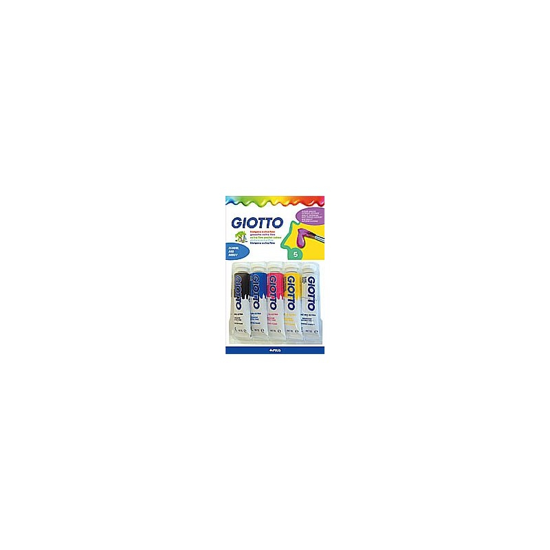 GIOTTO Extra Fine F65440000 Gouachefarbe 5 x 10 ml Gemischte Farben