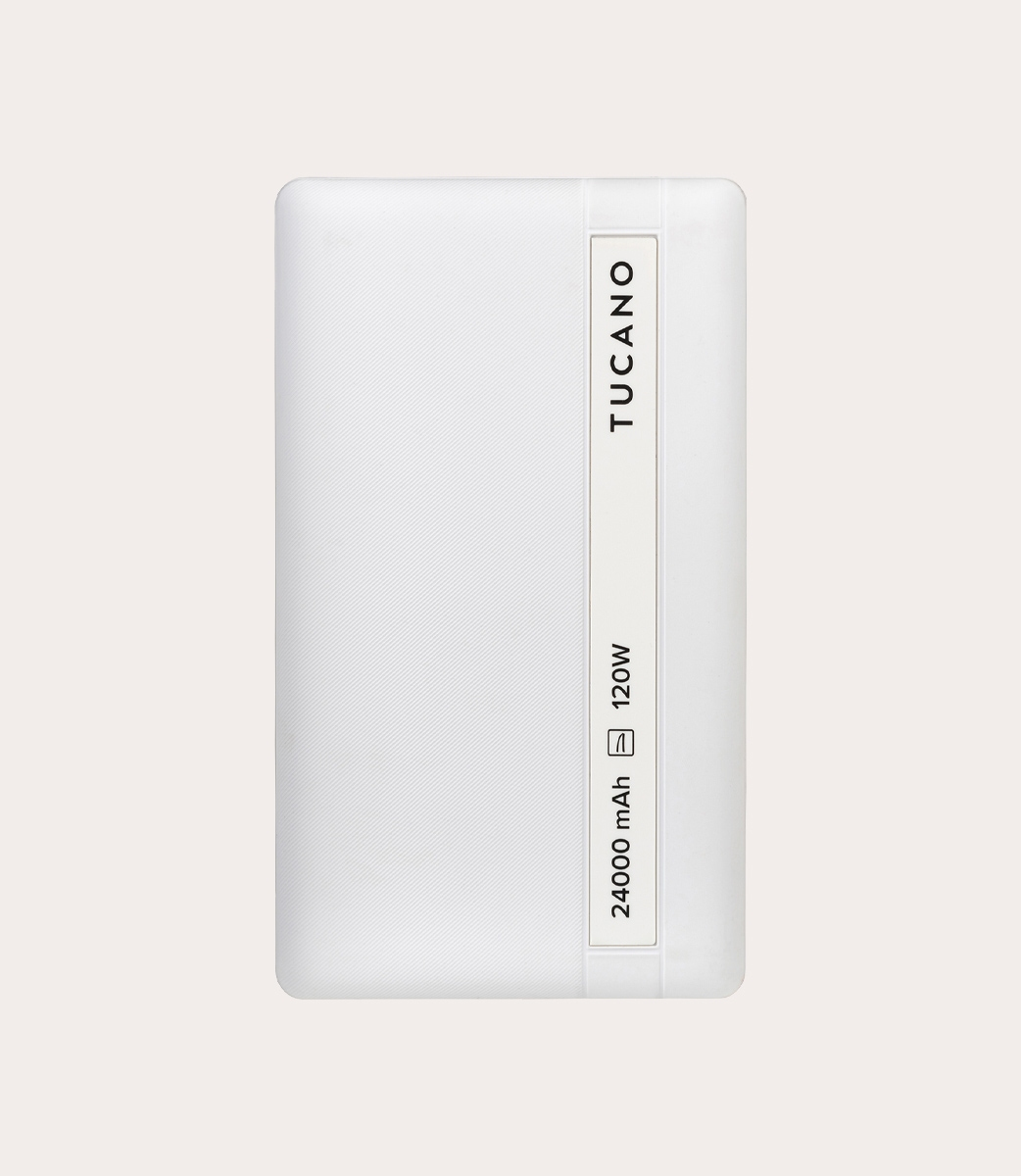 Tucano Powerbank für Laptop 24000 mAh 120 W Weiß