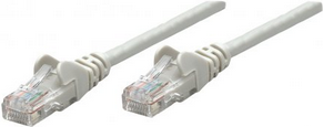 Intellinet Network Patch Cable, Cat6, 2m, Grey, Copper, U/UTP, PVC, RJ45, Gold Plated Contacts, Snagless, Booted, Lifetime Warranty, Polybag (738132)
