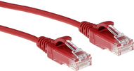 ACT Red 10 meter LSZH U/UTP CAT6 datacenter slimline patch cable snagless with RJ45 connectors (DC9510)