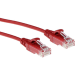 ACT Red 10 meter LSZH U/UTP CAT6 datacenter slimline patch cable snagless with RJ45 connectors (DC9510)