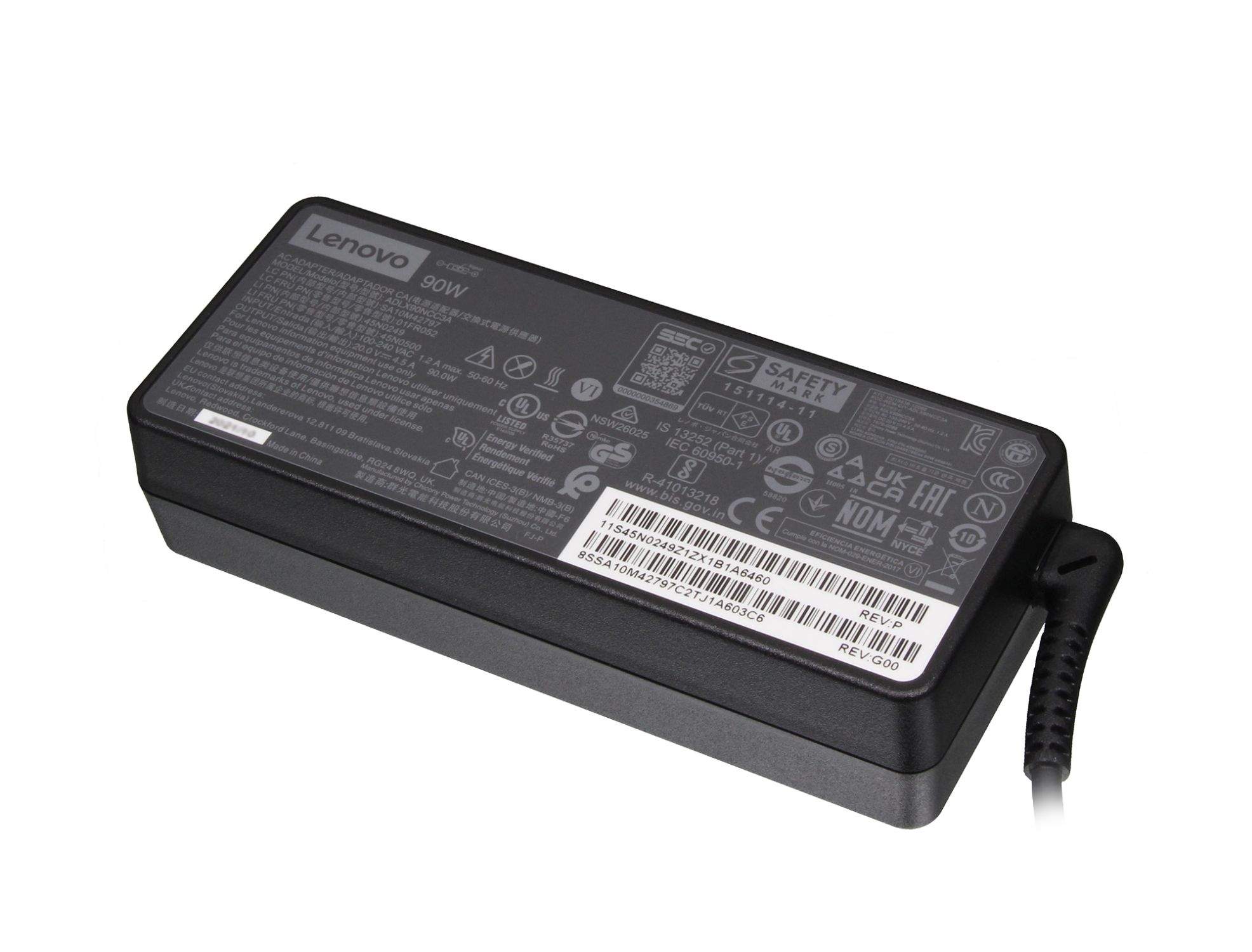 Lenovo ThinkPad 90W Netzteil Slim Tip (45N0498) Schwarz