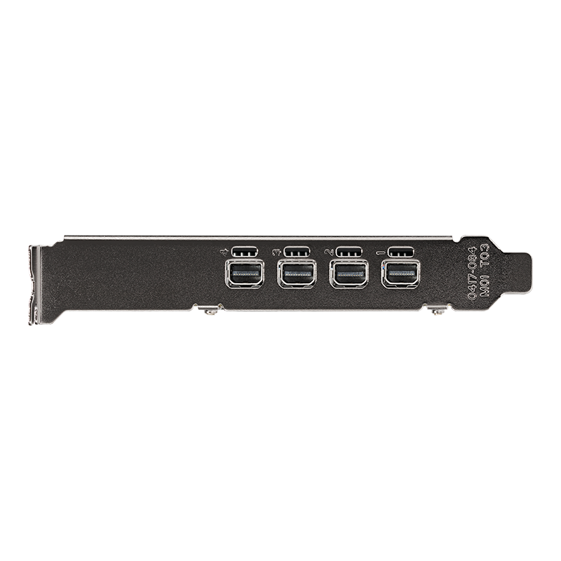 PNY NVIDIA Quadro T1000 4 GB GDDR6 Low-Profile Grafikkarte 4x Mini DisplayPort