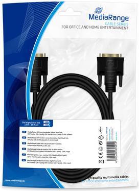 MediaRange MRCS129 DVI-Kabel 2 m Schwarz (MRCS129)