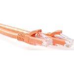 ACT Orange 10 meter U/UTP CAT6A patch cable snagless with RJ45 connectors. Cat6a u/utp snagless or 10.00m (IB2110)