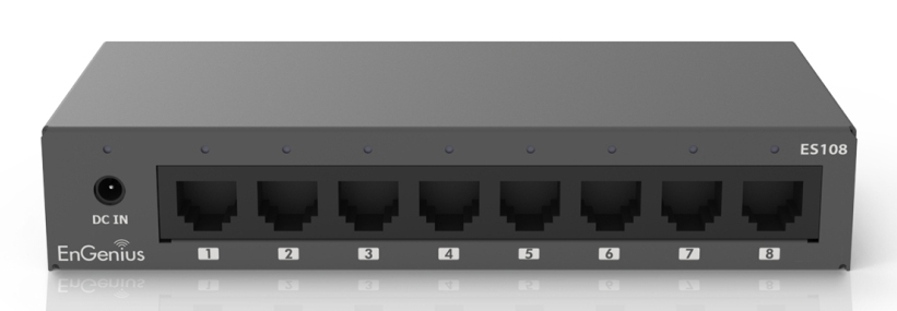 EnGenius ES108 Unmanaged Gigabit Ethernet Switch 8-Port Schwarz