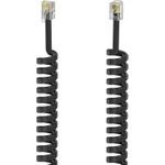 Hama Hörerkabel, Modular-Stecker 4p4c - Modular-Stecker 4p4c, 3 m (00201151)