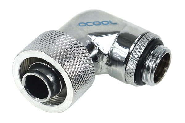 Alphacool HF Anschraubtülle 16/10 90° drehbar G1/4 Chrom