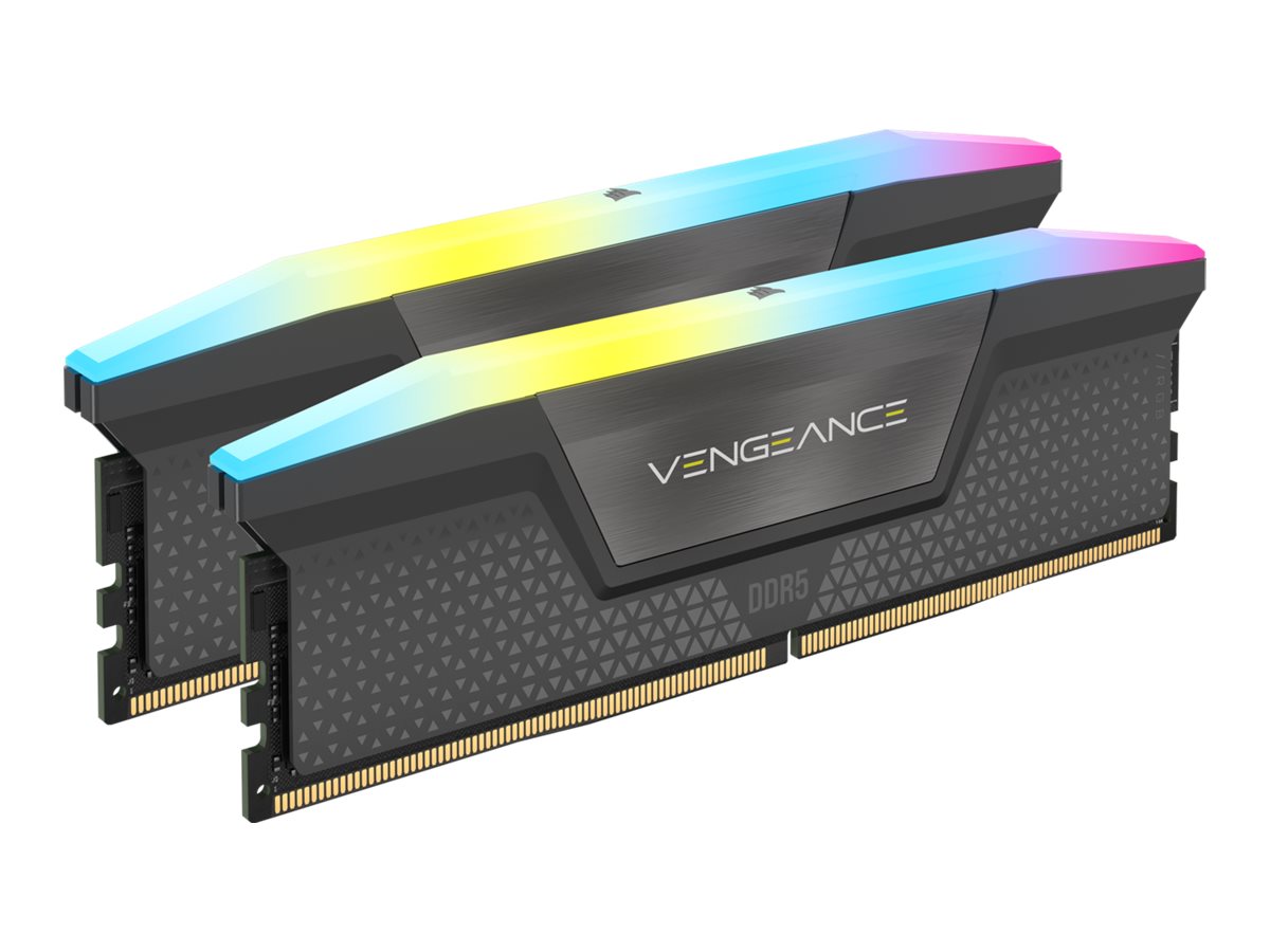 Corsair Vengeance RGB 64 GB (2x32 GB) DDR5 6000 MT/s CL30 Grau