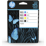 HP 903 4er-Pack Schwarz, Gelb, Cyan, Magenta (6ZC73AE#301)
