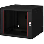 ROLINE 19 Zoll Wandgehäuse Pro 9 HE 600x600 BxT zweiteilig schwenkbar schw - Wandgehäuse (26.21.0181)
