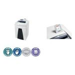 HSM Securio P40i Aktenvernichter Partikelschnitt-Zerkleinerung 55 dB 33 cm Schwarz - Weiß (1882121C)