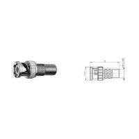 Telegärtner Koax Adapter von BNC auf F, Stecker-Buchse (J01008A0023)