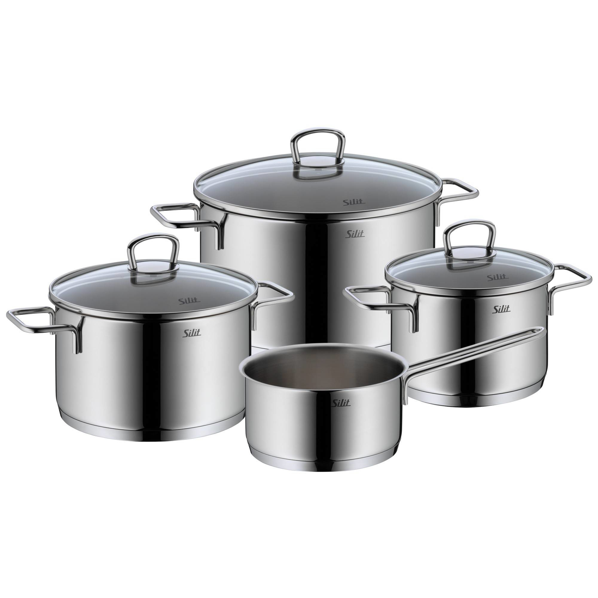 Silit Alicante Topf-Set 4-teilig Edelstahl