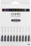 COPIC Multiliner Color Fineliner farbsortiert 0,3 mm, 10 St. (22075620)